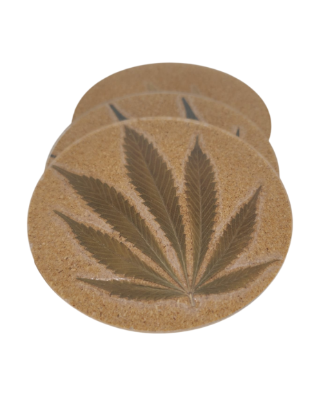 Posavasos Cannabis (Pack 4) - North Green Shop